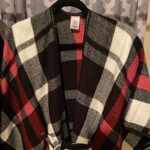 Plaid Cape with belt